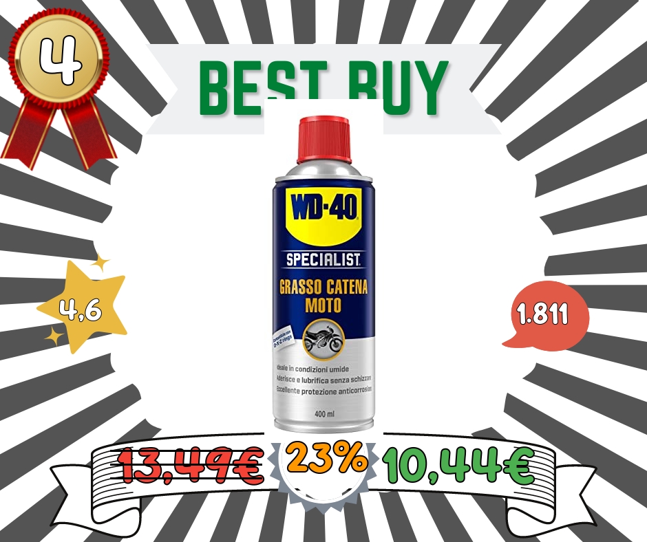 WD-40 Specialist Moto - Grasso Catena Moto Spray - 400 ml