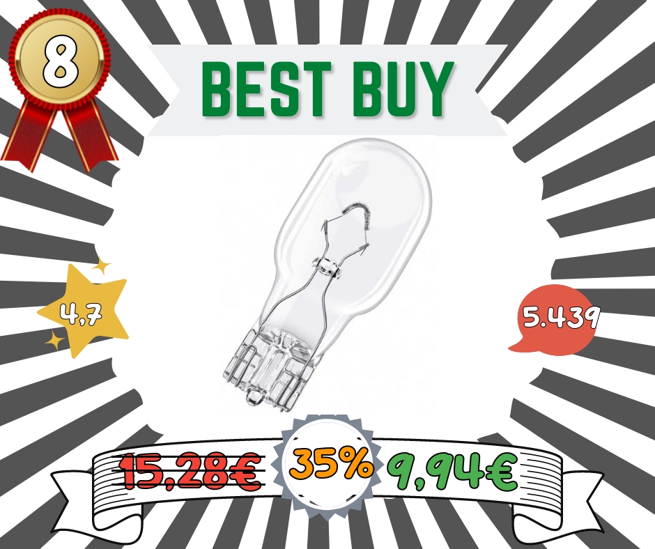 Osram 2825 Original W5W, 12V, Astuccio da 10