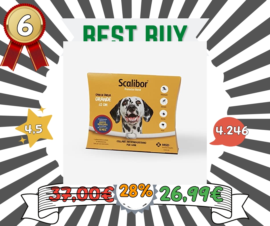 Scalibor Collare Antiparassitario per Cani, 65cm