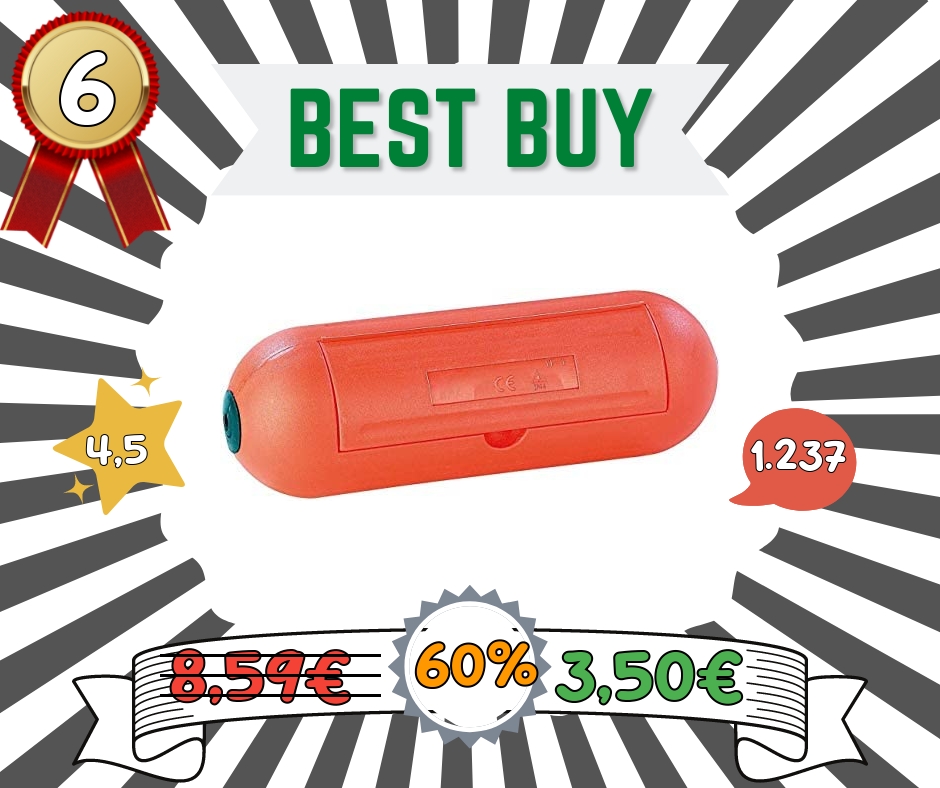 Electraline 300176 Scatola di Protezione Stagna per Spina e Presa Volante Impermeabile Ip44, Arancione Electraline 300176 Scatola di Protezione Stagna per Spina e Presa Volante Impermeabile Ip44, Arancione